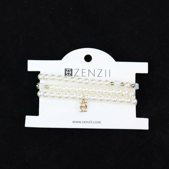 ZENZII Imitation Pearl Necklace or Wrap Bracelet - Picture 1 of 4